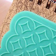 Copper Shape Lace Fondant Cake Mold Silicone Gum Paste Cake Mould N3