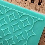 Copper Shape Lace Fondant Cake Mold Silicone Gum Paste Cake Mould N4