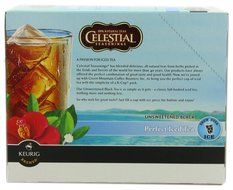 Celestial Seasonings Black Tea Unsweetened Perfect Iced Tea, K-Cup Portion Pack for Keurig K-Cup Brewers, 24-Count N4