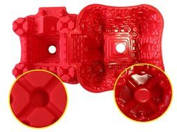 Cake Mold, Kootips 8 Cavity Silicone Portion Cake Mold Pizza Slices Pan Cake Pan (8 Cavity) N2