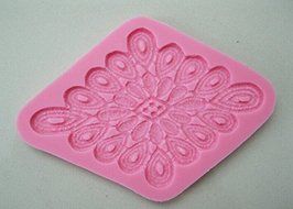 HSE Beautiful Flower Shape Chocolate Candy Jello 3D silicone fondant lace Mold Mould cake decoration/ tools N3
