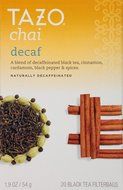 Tazo Decaf Chai Filter Tea Bag, 120 Count