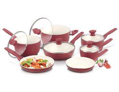 GreenPan Rio 12pc Ceramic Non-Stick Cookware Set, Turquoise N7