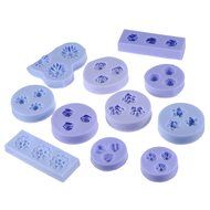 &quot;Bakeware Chocolate Jelly 3D Mold Mini Silicone Fondant DIY Flower Cake F0049&quot; shopping N4