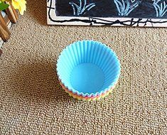 12 pcs Soft Silicone Round Cake Muffin Chocolate Cupcake Liner Baking Cup Mold N5