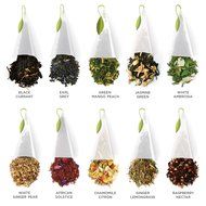 Tea Fort&eacute;&reg; Petite Presentation Box Sampler with 10 Handcrafted Pyramid Tea Infusers - Black Tea, White Tea, Green... N3