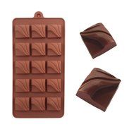Flow Square Shape Chocolate Silicone Mold Baking Cake Decoration Mould