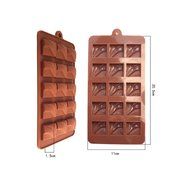 Flow Square Shape Chocolate Silicone Mold Baking Cake Decoration Mould N2