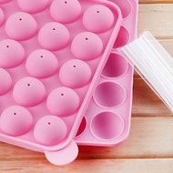 2-Piece Set 20 Holes Cake Pop Non-Stick Silicone Mold DIY Baking Tool N2