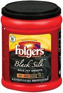 Folgers Black Silk Ground Coffee, 24.2 oz N4
