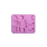 Cutoy Halloween Witch Design Silicone Cake Fondant Chocolete Jello Soap Candy Gum Paste Molds Clay Moulds DIY... N2