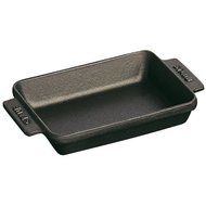 Staub Mini Rectangular Roasting Dish, Black Matte, 5.75 x 4.5 - Black Matte