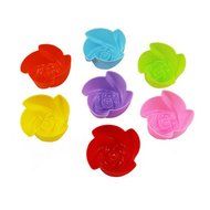 Set Of 6 Silicone Cake Baking Mold Cake Pan DIY Mold ( Cyclone Rose )