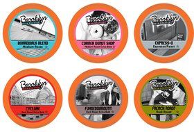 Brooklyn Beans Assorted Variety Pack Single-Cup Coffee for Keurig K-Cup Brewers, 40 Count N29