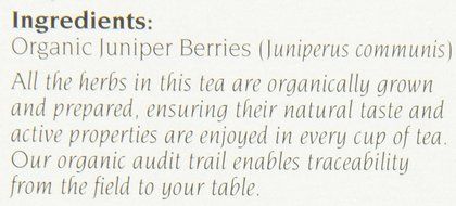Celebration Herbals Organic Juniper Berries Tea Caffeine Free -- 24 Herbal Tea Bags N4
