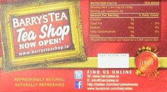 Barry's Irish Breakfast Tea, 80-Count Tea Bags (Pack of 3) N5