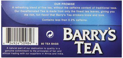 Barry's Irish Breakfast Tea, 80-Count Tea Bags (Pack of 3) N9