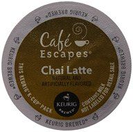 Caf&eacute; Escapes Chai Latte, K-Cups for Keurig Brewers, 24-Count (Pack of 2) N4