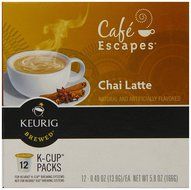 Caf&eacute; Escapes Chai Latte, K-Cups for Keurig Brewers, 24-Count (Pack of 2) N7