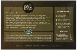 Caf&eacute; Escapes Chai Latte, K-Cups for Keurig Brewers, 24-Count (Pack of 2) N9