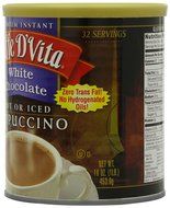 Caffe D'Vita White Chocolate Cappuccino Mix, 16-Ounce Canisters (Pack of 6) N2
