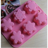 EVTECH(TM) 6 Cavity Flowers Style Silicone Gel Non Stick Cake Bread Mousse Biscuit Ice Pudding Mold Chocolate... N5