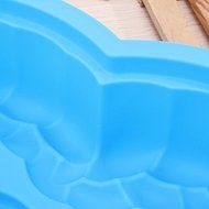 Large Silicone Cake Pan Mold Baking Pan Tray Heart Shape shopping N6