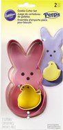 Wilton 2308-0314 2-Piece Peeps Cookie Cutter Set, Multicolor N2