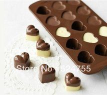 New 15 Hearts Shape Silicone Cake Bakeware Tools Chocolate Ice Mold Cake Decoration Jelly Pudding Kitchen Cooking N4
