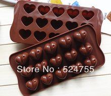 New 15 Hearts Shape Silicone Cake Bakeware Tools Chocolate Ice Mold Cake Decoration Jelly Pudding Kitchen Cooking N6