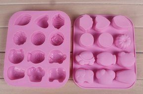 DGI MART Party Supplies 12-cavity Cute Lovely Elephant Lovely Pattern Shaped Ice Cake Chocolate Sugar Decorating...