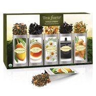 Tea Fort&eacute; Classic SINGLE STEEPS Loose Leaf Tea Sampler, 15 Single Serve Pouches - Green Tea, Herbal Tea, Black...