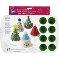 Wilton Silicone Bakeware, 24 Cavity Mini Christmas Cone Mold