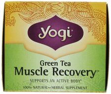 Yogi Muscle Recovery Green Tea, 16 Tea Bags (Pack of 6) N3