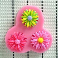 WilsonBaking Love Collection - Daisy Flowers Artificial Mold Decorations Silicone Mold Silicone Fondant Lace Molds...