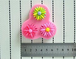 WilsonBaking Love Collection - Daisy Flowers Artificial Mold Decorations Silicone Mold Silicone Fondant Lace Molds... N4