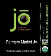 FARMERS MARKET JO: 2 lb, Light Medium Roast, Whole Bean Arabica Coffee, USDA Certified Organic, NON-GMO, Fair... N2