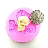 &quot;dipshop Skull Head Fondant Silicone Mould Skeleton Chocolate Mold Cake Decoration Tool&quot; shopping N4