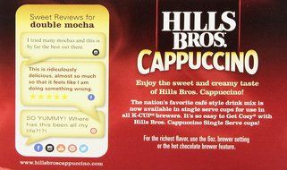 Hills Bros Cappuccino Variety Pack, 48 Single Serve Cups N9