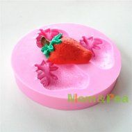 Mom&amp;pea 0603 Strawberry Shaped Silicone Mould for Fondant Cake Sugar Paste Cake Decoration 3d Cake Toppers Mold... N2
