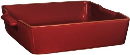 2 Qt Espinho Red Square Baker W/Handles