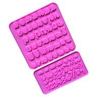 Lariy 2X Thai Letters Alphabets Mold Chocolate Fondant Silicone Mould Decorating Tools N2