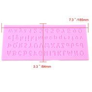 Whosee Silicone English Letter Numbers Fondant Cake Mold Baking Decor Tool DIY