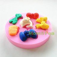 Mom&amp;pea 0592 Bowknots Shaped Silicone Mould for Fondant Cake Sugar Paste Cake Decoration 3d Cake Toppers Mold... N2