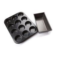 FortheChef&#039;s Professional Grade Premium Non-Stick Muffin &amp; Loaf Pan Set