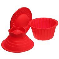&quot;3Pcs Big Top Cupcake Pan Giant Silicone Molds Baking Set&quot; shopping