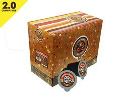 Crazy Cups Decaf Italian Chocolate Cheesecake Flavored Coffee Single Serve Cups for Keurig K Cups Brewer, 22 Count