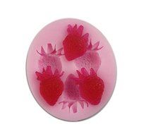 Autek Fruit Strawberry Cake Fondant Soap Sugar Craft Cake Decorating Silicone Mold #110 N2