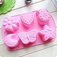 Lariy Lovely Insects Silicone moon Cake Mold Fondant Sugar Mould