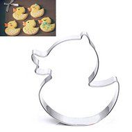Stainless Steel Duck Shape Cookie Cutter Fondant Cake Mold Baking Tool shopping N5